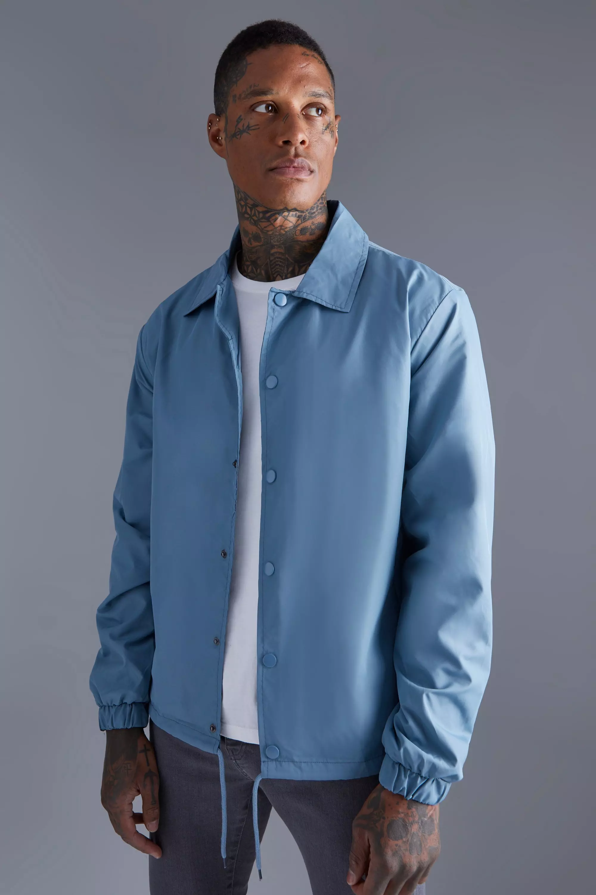 Light blue 2025 coach jacket